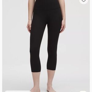 lululemon athletica Black Align HR Crop 21"